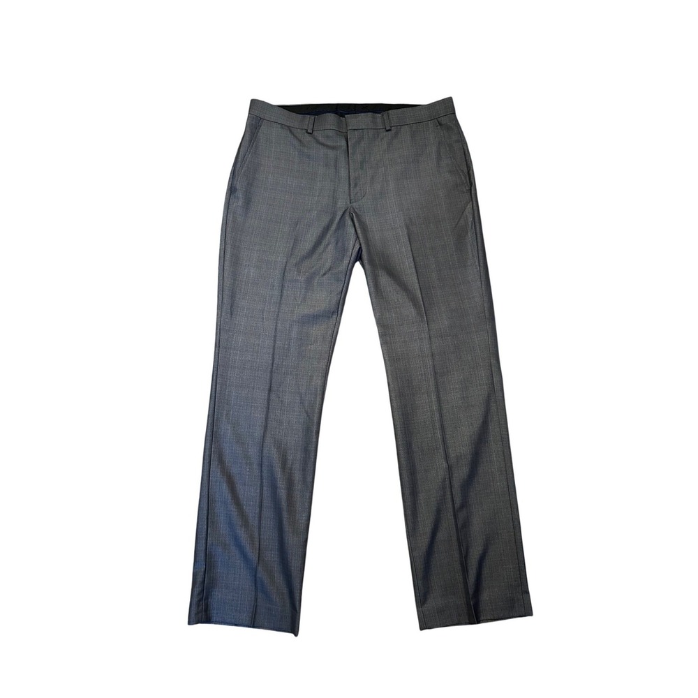 Billy London UK Men's Grey Blend Dress Pants Size 36W 32L Cut 5225